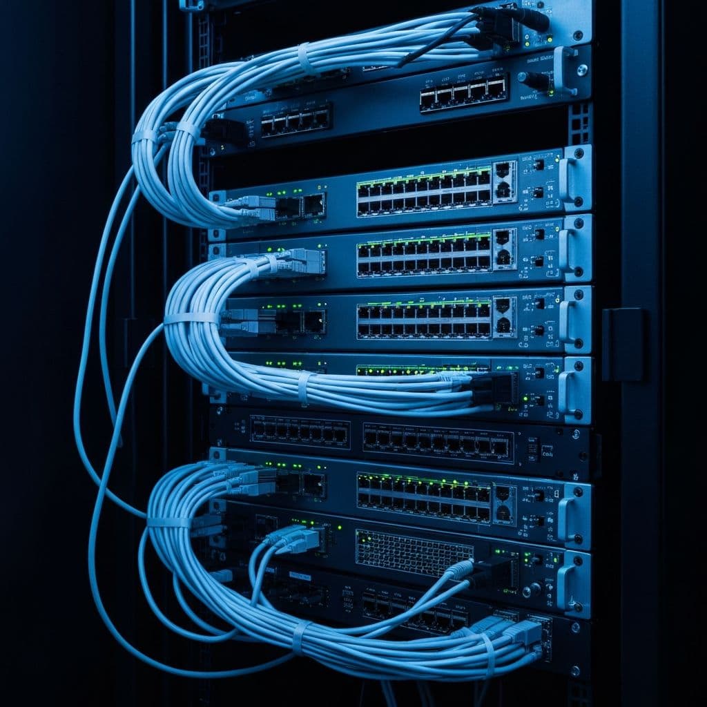Network infrastructure and server equipment
